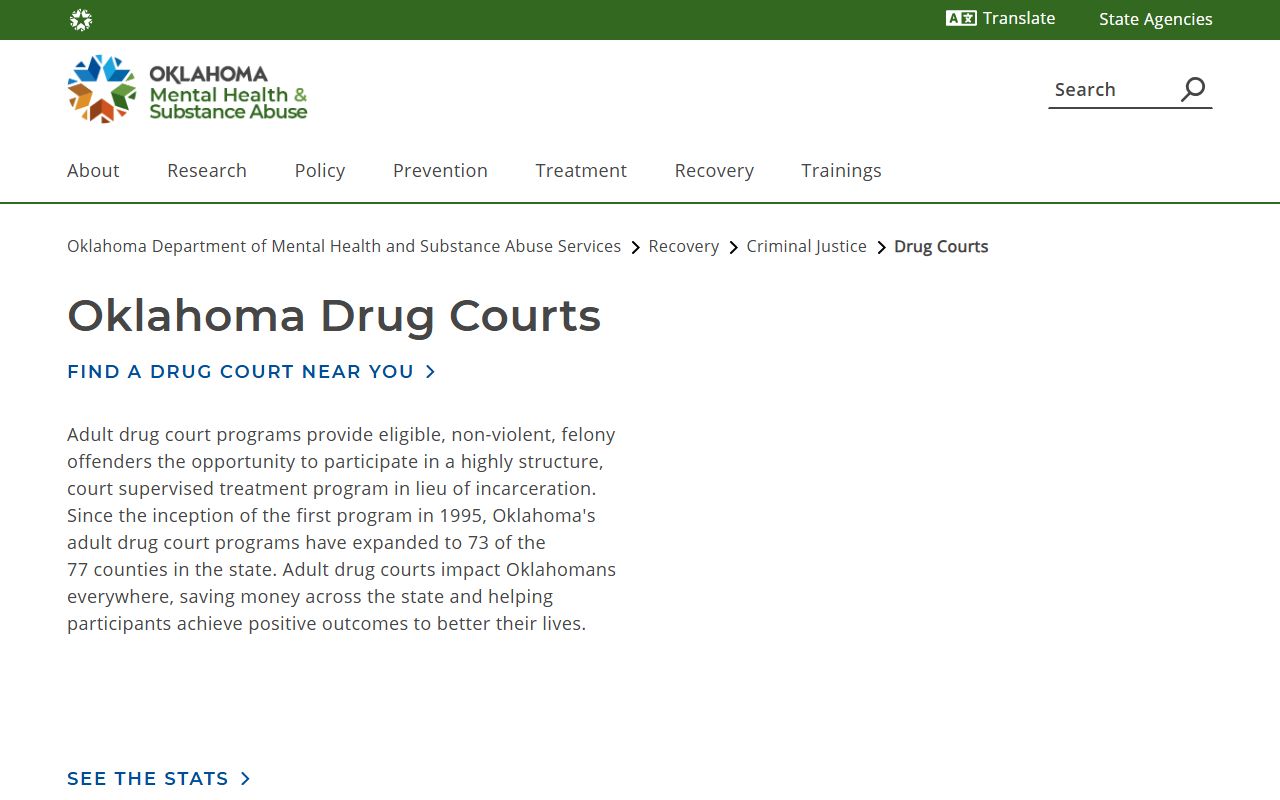 Beckham County criminal court records drug court program information